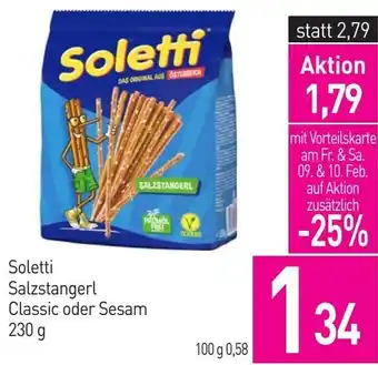 Sutterlüty Soletti Salzstangerl Classic oder Sesam Angebot