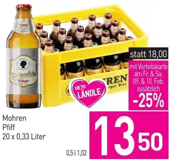 Sutterlüty Mohren Pfiff 20 x 0,33 Liter Angebot