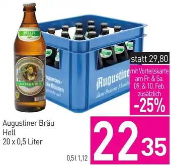 Sutterlüty Augustiner Bräu Hell 20 x 0,5 Liter Angebot