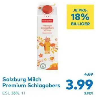 T&G Salzburg Milch Premium Schlagobers Angebot