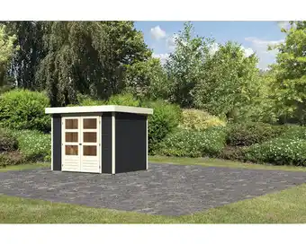 Hornbach Gartenhaus Karibu Kodiak 3 242 x 217 cm anthrazit Angebot