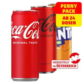 PENNY Coca-Cola div. Sorten od. Fanta Penny 0.33 Liter 1 Dose Angebot