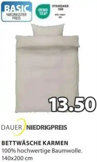 JYSK BETTWÄSCHE KARMEN Angebot