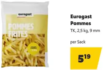 Eurogast Grissemann Eurogast Pommes 2.5kg Angebot