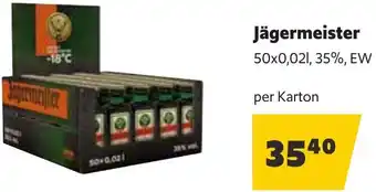 Eurogast Grissemann Jägermeister 50x0.02L Angebot