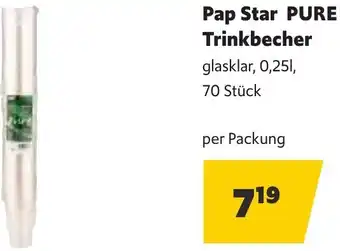 Eurogast Grissemann Pap Star PURE Trinkbecher 0.25L Angebot