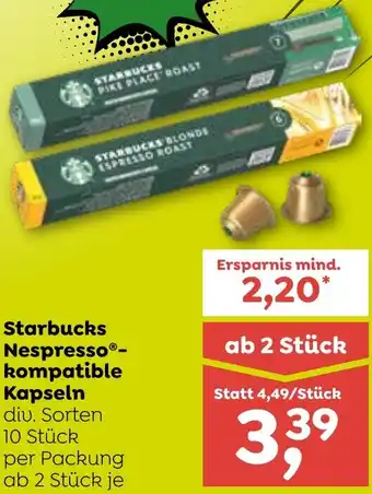 ADEG Starbucks Nespresso- kompatible Kapseln Angebot