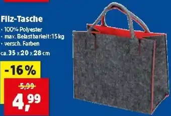 Thomas Philipps Filz-Tasche 35X20X28 cm Angebot