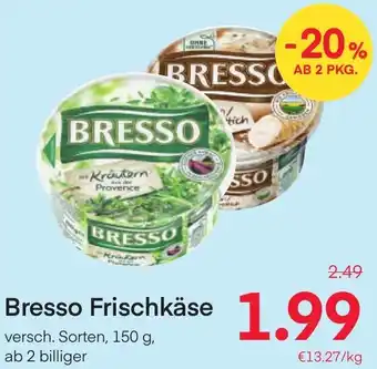 MPreis Bresso Frischkäse 150g Angebot