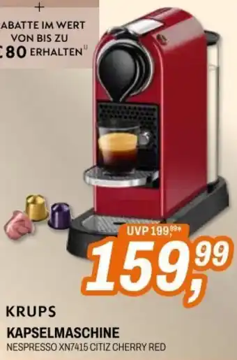 Expert KRUPS KAPSELMASCHINE Angebot