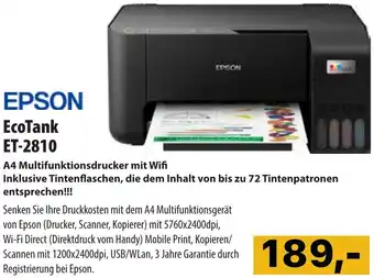 Cosmos EcoTank ET-2810 Angebot