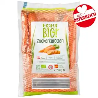 PENNY Echt Bio Zuckerkarotten Penny 500 Gramm 1 Packung Angebot