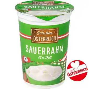 PENNY Ich bin Österreich Sauerrahm Penny 250 Gramm 1 Becher Angebot