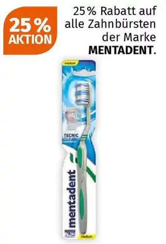 Müller mentadent Zahnbürste Tecnic Clean Medium Angebot