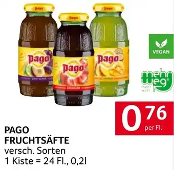 Transgourmet PAGO FRUCHTSÄFTE 0.2L Angebot