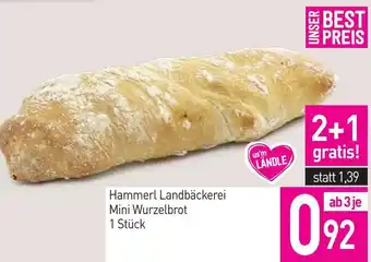 Sutterlüty Hammerl Landbäckerei Mini Wurzelbrot Angebot