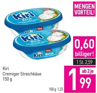Sutterlüty Kiri Cremiger Streichkäse 150g Angebot