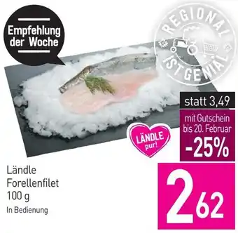Sutterlüty Ländle Forellenfilet 100 g Angebot