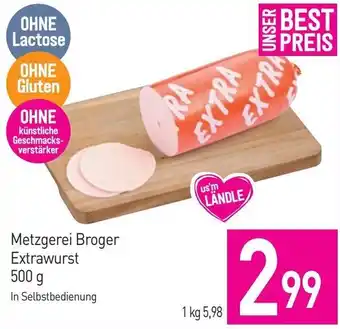 Sutterlüty Metzgerei Broger Extrawurst 500g Angebot