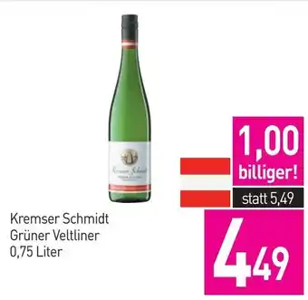 Sutterlüty Kremser Schmidt Grüner Veltliner 0.75 Liter Angebot