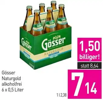 Sutterlüty Gösser Naturgold alkoholfrei 6 x 0.5 Liter Angebot