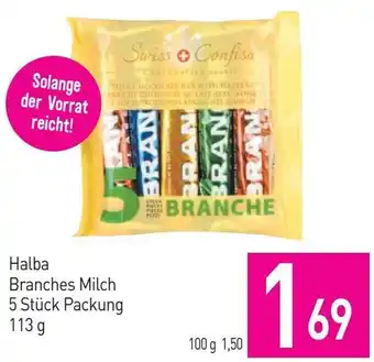 Sutterlüty Halba Branches Milch 5 Stück Packung 113g Angebot
