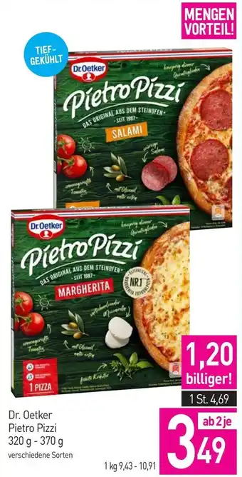 Sutterlüty Dr. Oetker Pietro Pizzi 320g-370g Angebot