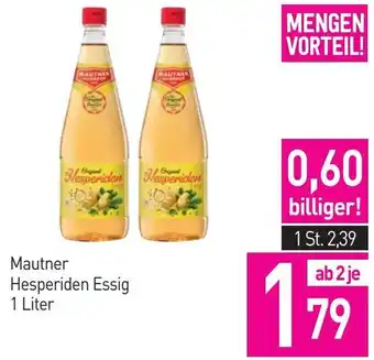 Sutterlüty Mautner Hesperiden Essig 1 Liter Angebot