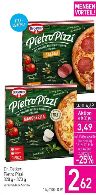 Sutterlüty Dr. Oetker Pietro Pizzi 320 g - 370 g Angebot
