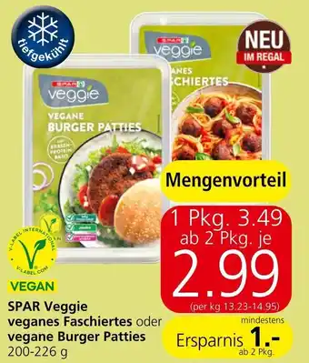 Spar SPAR Veggie veganes Faschiertes oder vegane Burger Patties 200-226 g Angebot