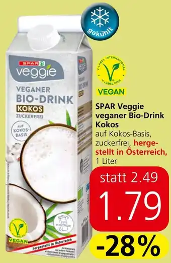 Spar SPAR Veggie veganer Bio-Drink Kokos 1L Angebot
