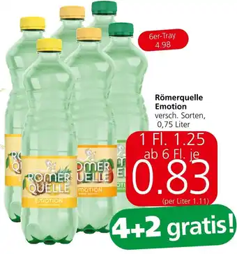 Spar Römerquelle Emotion, 0.75 Liter Angebot