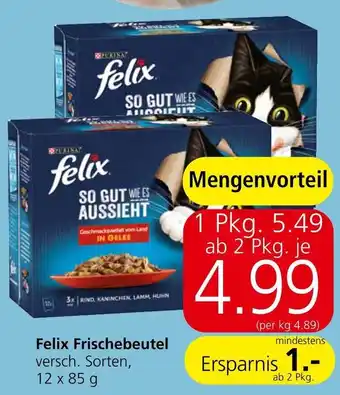 Spar Felix Frischebeutel 12 x 85g Angebot