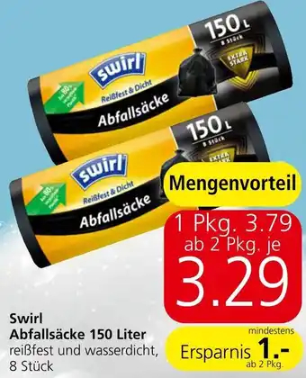 Spar Swirl Abfallsäcke 150 Liter Angebot