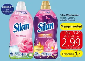 Spar Silan Weichspüler versch. Sorten, 46 oder 50 WG Angebot