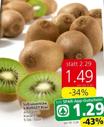 Spar Süß-säuerliche S-BUDGET Kiwi Angebot