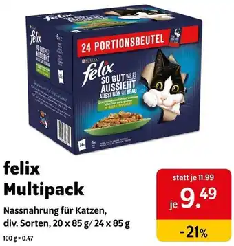 Das Futterhaus felix Multipack Angebot