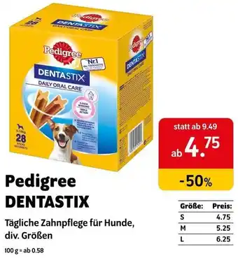 Das Futterhaus Pedigree DENTASTIX Angebot