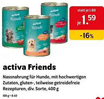 Das Futterhaus activa Friends Angebot