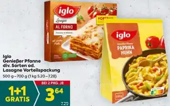 Billa Iglo Genießer Pfanne Angebot