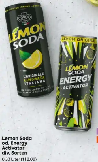 Billa Lemon Soda od. Energy Activator Angebot