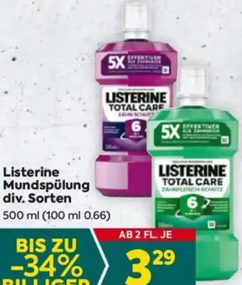 Billa Listerine Mundspülung Angebot