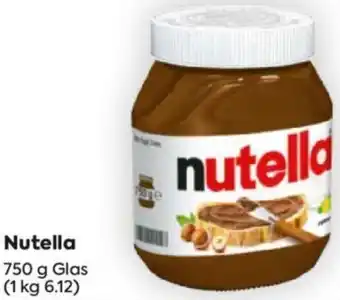 Billa Nutella 750 g Glas Angebot
