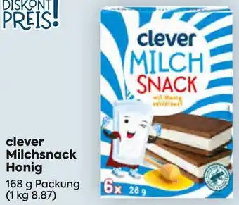Billa clever Milchsnack Honig Angebot