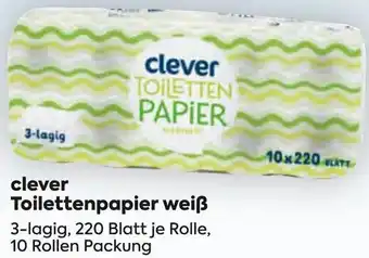 Billa clever Toilettenpapier weiß Angebot
