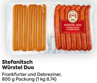 Billa Stefanitsch Würstel Duo Angebot