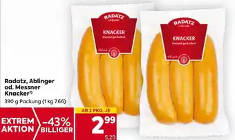 Billa Radatz, Ablinger od. Messner Knacker Angebot