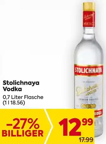 Billa Stolichnaya Vodka Angebot