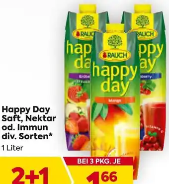 Billa Happy Day Saft, Nektar od. Immun Angebot