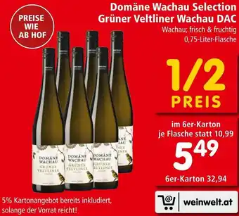 Interspar Domäne Wachau Selection Grüner Veltliner Wachau DAC Angebot